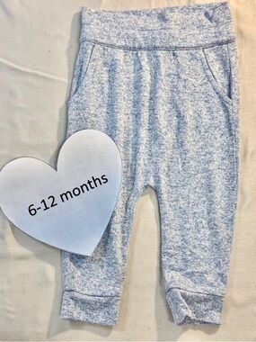 GAP Heather Light Blue Jogger Pants